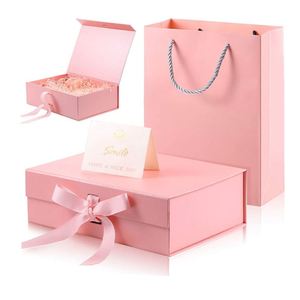 Caja de correo pequeña reciclada con logo y cinta, cajas de regalo - Product Image 1