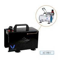 LinhaivetA Piston électrique Mini compresseur aérographe portable pour peinture d'œuvres d'art