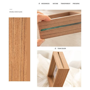 Двойная стеклянная деревенская фоторамка для настенного или настольного столешницы 8x10 плавающая рамка для прессованной цветочной рамки - Product Image 6