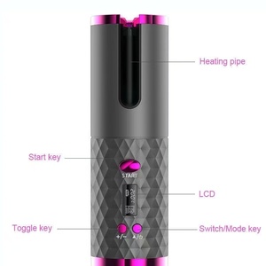 Rizador de Pelo Automático Inteligente Inalámbrico, Rizador Portátil Recargable por USB, Plancha de Pelo Inalámbrica con Pantalla LCD para el Hogar - Product Image 6