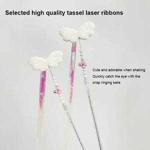 Jouets pour chat fil teaser chat bâton plumes résistant aux morsures <span class=keywords><strong>et</strong></span> aux rayures avec cloche chat auto salut jouets - Product Image 4