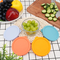 Couvercles de remplacement en silicone de qualité alimentaire sans BPA pour bols en verre Pyrex et bols en verre Anchor Hocking 7200-PC