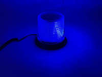 Luz de Advertencia LED Transfronteriza - 360 °   Baliza Estroboscópica Giratoria con Base Magnética para Techo de Vehículo (Luz de Emergencia y Alerta de Tráfico)