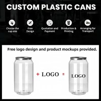 Boîtes en plastique transparentes jetables rondes pour animaux de compagnie de 200/250/330/500 ml avec couvercle facile à ouvrir pour cola, thé au lait, café, eau gazeuse