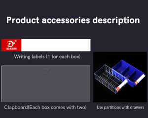 Chất lượng cao 75-ngăn kéo nhựa lưu trữ tủ ứng dụng rộng rãi cho phòng tắm và phòng khách công cụ chất lượng bộ phận kim loại - Product Image 5