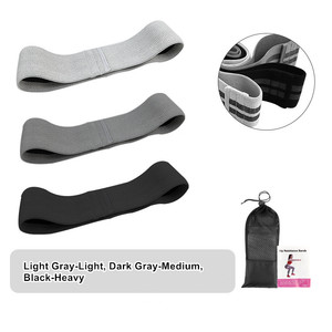 Kadın ve erkek elastik Polyester kumaş kalça uyluk Glute eğitim için ganimet bantları ev spor egzersiz direnç bantları - Product Image 4