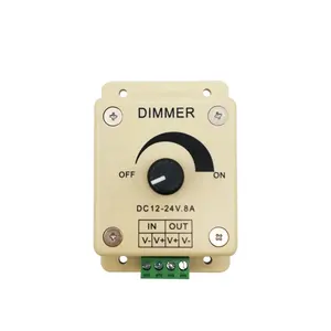 Dimmer LED dedicato DC 12V 24V 8A Controller LED monocolore 96W regolatore di luminosità regolabile per luci a LED