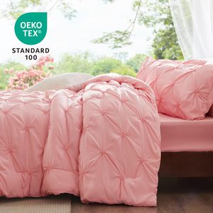 Ensemble de literie à plis froncés d'usine, ensemble de draps, ensemble de couettes grand lit, couettes légères, douces <span class=keywords><strong>et</strong></span> chaudes avec 2 taies d'oreiller - Product Image 1