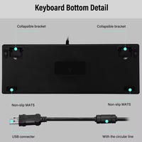 Best Price Black White Pink Blue 9-rgb 87keys Wired Usb Computer Gaming Led Rgb Keyboard