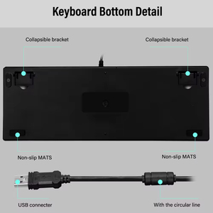 Best Price Black White Pink Blue 9-rgb 87keys Wired Usb Computer Gaming Led Rgb <b>Keyboard</b> - Product Image 6