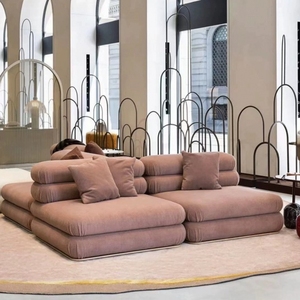 <span class=keywords><strong>Canapé</strong></span> modulaire moderne de forme carrée en <span class=keywords><strong>tissu</strong></span> rembourré avec éponge pour hôtels, salons, villas, meilleur choix pour les designers d'intérieur - Product Image 2