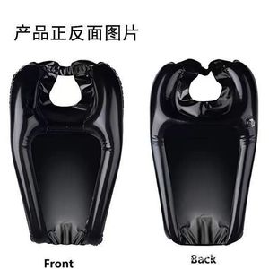 Oreiller gonflable pour shampoing en forme de U, noir, portable, pour la maison, soins post-partum, personnes âgées, usage en lit - Product Image 4