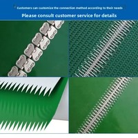 Courroie filtrante plate en PVC vert de haute qualité pour ligne de montage, surface brillante sans couture, 2,75x46,5m, courroie filtrante circulaire résistante à l'huile