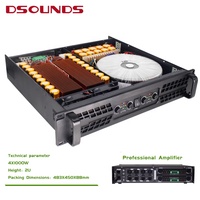 Amplificateur de puissance TD classe 1000W * 4CH taille 2U avec amplificateur de puissance à transformateur puissant pour haut-parleur line array