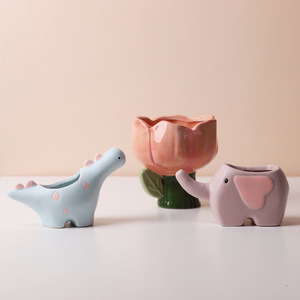 <span class=keywords><strong>Maceta</strong></span> Creativa Biodegradable <span class=keywords><strong>de</strong></span> Cerámica con Forma <span class=keywords><strong>de</strong></span> Animal para Suculentas y Cactus, Decoración para Escritorio y Balcón - Product Image 1
