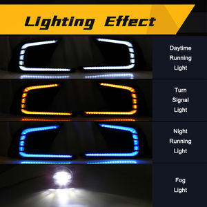 Luz Antiniebla LED con DRL para Automóvil, Luz <span class=keywords><strong>de</strong></span> Circulación Diurna LED para Honda Civic 2021 2022 2023 2024 2025, Accesorios para Automóvil - Product Image 5