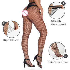 ट्रेंडी मैचिंग फिशिंग नेट स्टॉकिंग्स, जल्दी सूखने वाला आरामदायक शीयर पेंटीहोज बड़ा और छोटा फिशिंग नेट 1 पीस ओपी बैग पतला - Product Image 6