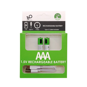 Batteries rechargeables au lithium AAA 1,5 V USB Type C SMARTOOOLS à décharge linéaire, charge rapide, longue durée de vie (1200 cycles) - Product Image 1