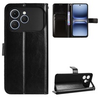 Coque Arrière Magnétique Antichoc avec Porte-Cartes pour Tecno Spark 40 4G/Spark 40 Pro/40 Pro PLUS en Cuir PU Cheval Fou