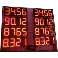 Panneaux d'affichage LED pour stations-service IP65 88,88, signalisation de pylône pour stations-service