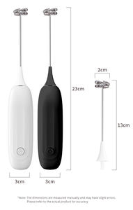 Yüksek Kaliteli Çevre Dostu El Tipi Pilli Kahve Köpürtücü Mini Çırpıcı Otomatik Kahve Köpürtücü Tek Tıkla - Product Image 2