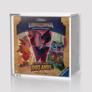 Étui de présentation en acrylique pour la boîte de boosters Lorcana the First Chapter Illumineer's Trove avec couvercle magnétique, étui en acrylique - Product Image 1