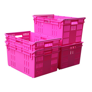 Caja <span class=keywords><strong>de</strong></span> Plástico Ventilada Apilable y Encajable JOIN Nestable, 600x400x310mm, Cesta Grande <span class=keywords><strong>para</strong></span> Almacenamiento <span class=keywords><strong>de</strong></span> Vegetales y Productos Agrícolas - Product Image 6