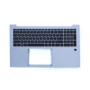 ชุดประกอบแป้นพิมพ์พร้อมที่วางมือ N19492-001 C สำหรับ HP EliteBook 640 G10 สีเงิน พร้อมทัชแพดแบบมีไฟพื้นหลัง อะไหล่ซ่อมแซม - Product Image 1