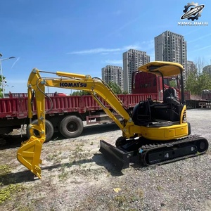 Mini-excavatrice sur chenilles Komatsu35 d'occasion, 3,5 tonnes, godet de 0,11 m³, marque japonaise d'origine, excavatrice de construction, faible nombre d'heures, bon état - Product Image 6