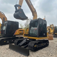 Mini-excavatrice sur chenilles CAT307E2 7 tonnes d'occasion de haute qualité pour travaux municipaux, construction urbaine et démolition intérieure