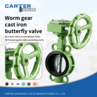 Válvula de mariposa de hierro dúctil con engranaje sin fin, tipo wafer con brida, neumática y eléctrica, asiento de NBR, para HVAC, resistente a ácidos y altas temperaturas, OEM ODM