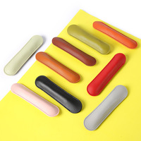 Étui à stylo unique en cuir PU de couleur macaron de haute qualité 2025, logo personnalisé, simplicité créative, pochette pour stylo unique