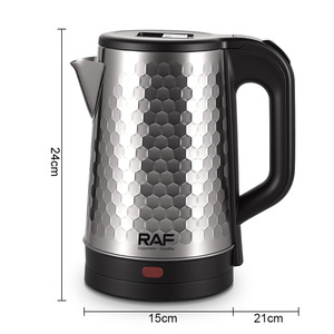 Hervidor Eléctrico de Acero Inoxidable de 1500W, 2.0L, Hervidor de Agua de Ebullición Rápida, Electrodoméstico para Calentar Agua Caliente en la Cocina - Product Image 2