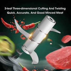 Mini hachoir électrique pour légumes, hachoir à ail, broyeur, moulin à gingembre et à viande rechargeable par USB, robot culinaire, gadget de cuisine - Product Image 5