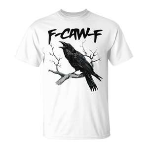 Camiseta F-Caw-F unisex para adultos, talla mediana, con estampado gráfico, camiseta promocional - Product Image 1