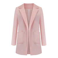 YY1088 Nouveau Design Cardigan à Col V Manches Longues Boutonné Élégant pour Femme d'Affaires Costume Formel Blazer Femme d'Entreprise