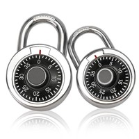 Cadenas à combinaison à cadran 50 mm pour bagages, 3 chiffres, en alliage de zinc, antivol