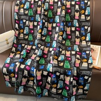 Écharpes en coton à motifs animaliers, vente en gros, nouvelles, élégantes, imprimées de chats, 180*90CM, écharpe en coton, châle de plage, hijabs musulmans pour femmes