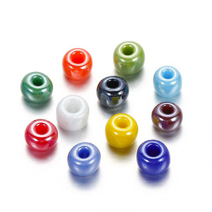 Perles de verre en forme de baguette de 3-4mm, couleurs vives nacrées, pour la fabrication de bracelets, accessoires de bricolage, perles dispersées - Product Image 5