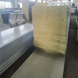 Sándwich <span class=keywords><strong>de</strong></span> lana <span class=keywords><strong>de</strong></span> roca ignífugo <span class=keywords><strong>de</strong></span> Metal <span class=keywords><strong>de</strong></span> alta calidad Moderno Taller ecológico Techo Diseño industrial Ventas directas <span class=keywords><strong>de</strong></span> fábrica - Product Image 4