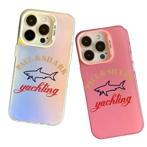 防震手机套卖弄iPhone 7 8 XS XR 11 12 1迷你14 15 PLUS 16 Pro Max豪华保罗和鲨鱼外壳 - Product Image 1