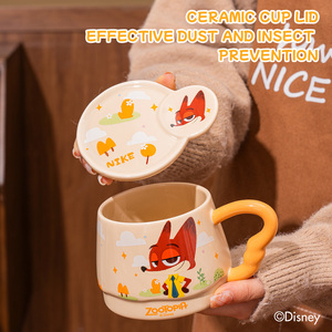 Vajilla <span class=keywords><strong>de</strong></span> Diseño <span class=keywords><strong>Disney</strong></span>, <span class=keywords><strong>Tazas</strong></span> Bonitas <span class=keywords><strong>de</strong></span> Cerámica <span class=keywords><strong>de</strong></span> 380 ml con Asa y Tapa, Taza para Café y Leche para Oficina, Hogar, Regalo y Venta al <span class=keywords><strong>por</strong></span> <span class=keywords><strong>Mayor</strong></span> - Product Image 3