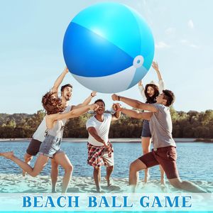 Tendance du moment : Ballon de plage gonflable géant de 60 pouces, grand jouet de piscine en PVC, ballon jumbo pour adultes, été, plage, fête de piscine, jeux en plein air - Product Image 4