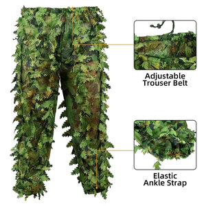 Combinaison de chasse d'hiver professionnelle avec motif de feuilles 3D, veste et pantalon de chasse pour hommes, pour la forêt et la montagne - Product Image 3