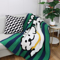Couverture imprimée personnalisée de dessin animé, couverture pondérée personnalisée en peluche avec Photo pour cadeau d'hiver