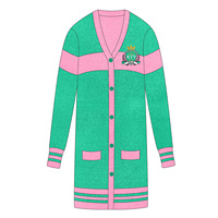 Manteau long en laine tricotée pour femme, personnalisable, haute qualité, best-seller, idéal pour le printemps, style cardigan en cachemire pour sororité