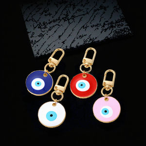 2023 baru grosir modis biru mata jahat tempat koin gantungan kunci gaya Turki Fatima Hasmah tangan kristal besar berlian imitasi gantungan kunci - Product Image 2