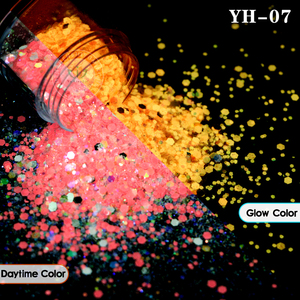 Nail Art Luminous <strong>Glitter</strong> Mix Bulk Eye Face <strong>Blue</strong> Glow in Dark Chunky <strong>Glitters</strong> for Tumbler Arts and Resin Crafts - Product Image 5