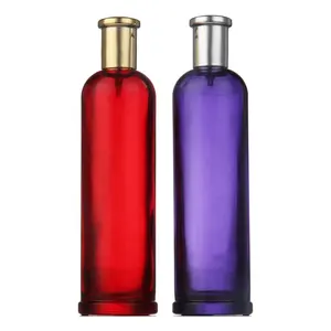 Nieuw Ontwerp Monster Buisvormige Glazen Parfum Botol Cosmetische Verpakking Lege Pomp 30Ml 50Ml 100Ml Spray Coating Glazen Parfumfles