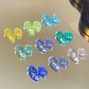 AILANUO Super Réfléchissant LED Gel à Ongles Magnétique Végan 9 Couleurs Bleu Glace Diamant Réfléchissant Ensemble de Vernis à Ongles en Bouteille Design Unique - Product Image 1